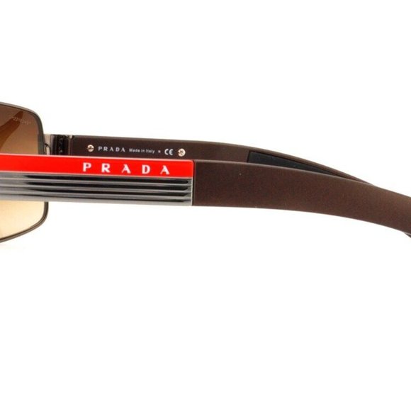 PRADA 'Linea Rossa' Authentic Men's Sunglasses 0PS54IS Gunmetal Brn Gradient NIB - Picture 10 of 16